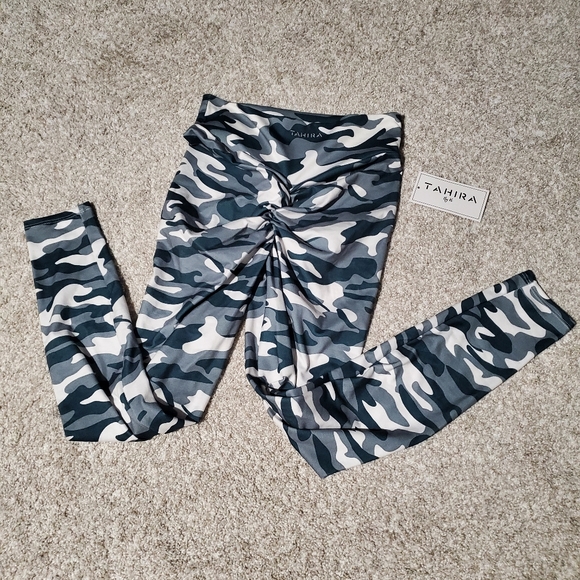 Tahira by KB Camo Legging Light Grey Size M - Picture 1 of 3